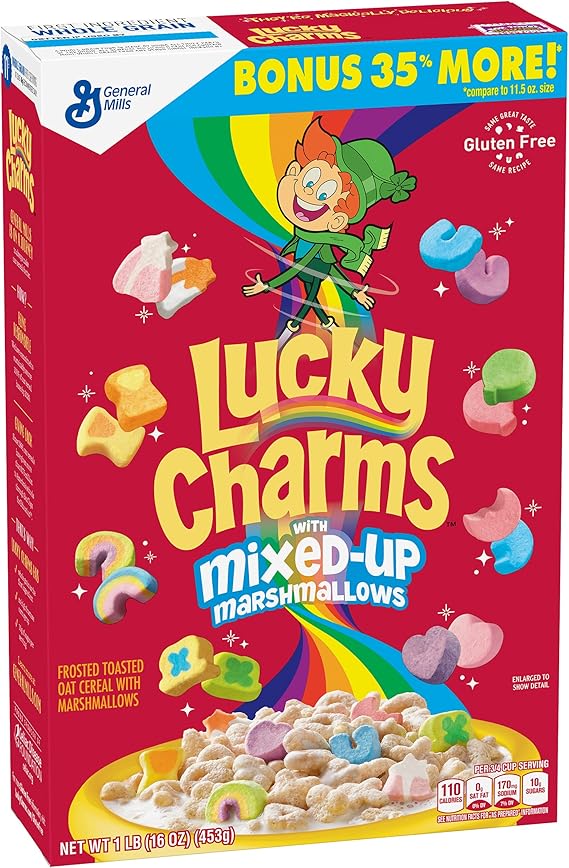 Lucky Charms Cereal 14 X 453g Amazon Co Uk Grocery