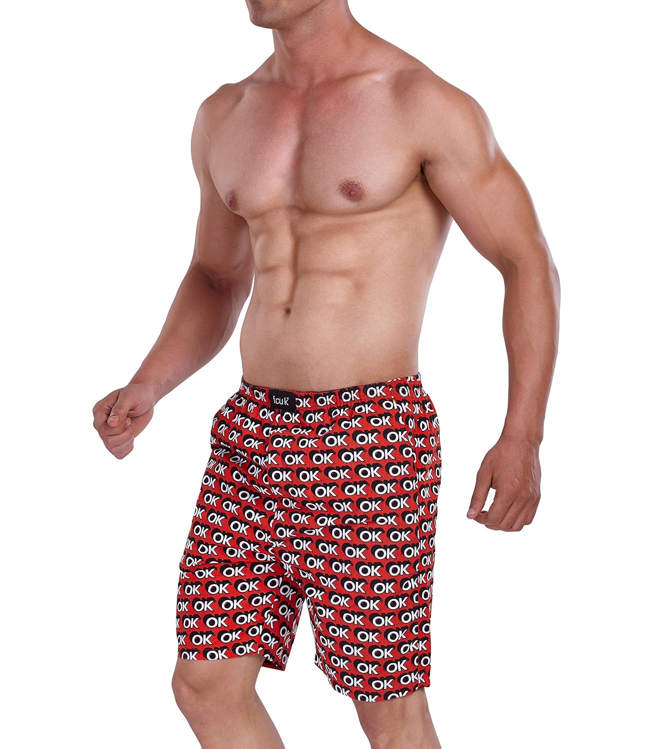 fcuk men's cotton lounge shorts