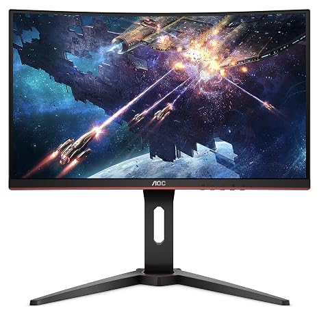 Amazon In Buy Aoc 27 Inch Curved 1700r Gaming Monitor With Hdmix2 Vga Port Display Port Full Hd Free Sync 144hz 1ms Tilt Adjustment Swivel Adjustment Height Adjustment C27g1 Black Online At Low Prices In