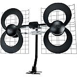 Antennas Direct Clearstream 4 TV Antenna, 70+ Mile Range, UHF, Multi-Directional, Indoor, Attic, Outdoor, Mast W/Pivoting Bas