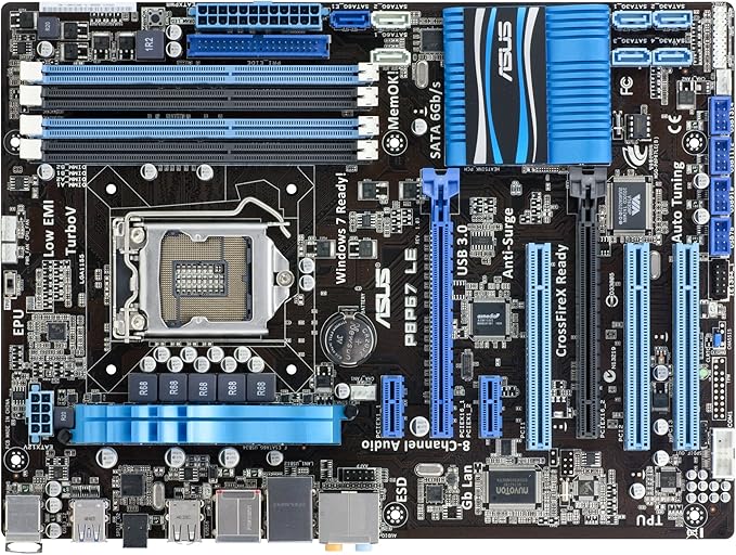 ASUS P8P67 LE LGA 1155 P67 SATA 6 Gbps and USB 3.0 Supported ATX ...