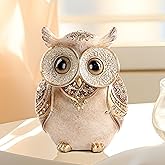 Smadeer Owl Statue for Home Decoration for Shelf Bookshelf OfficeTable Indoor Decor Accents Adorable Big Eye Owl Statues and Sculptures Animal Owls Gift for Bird Lover Cute Figurine