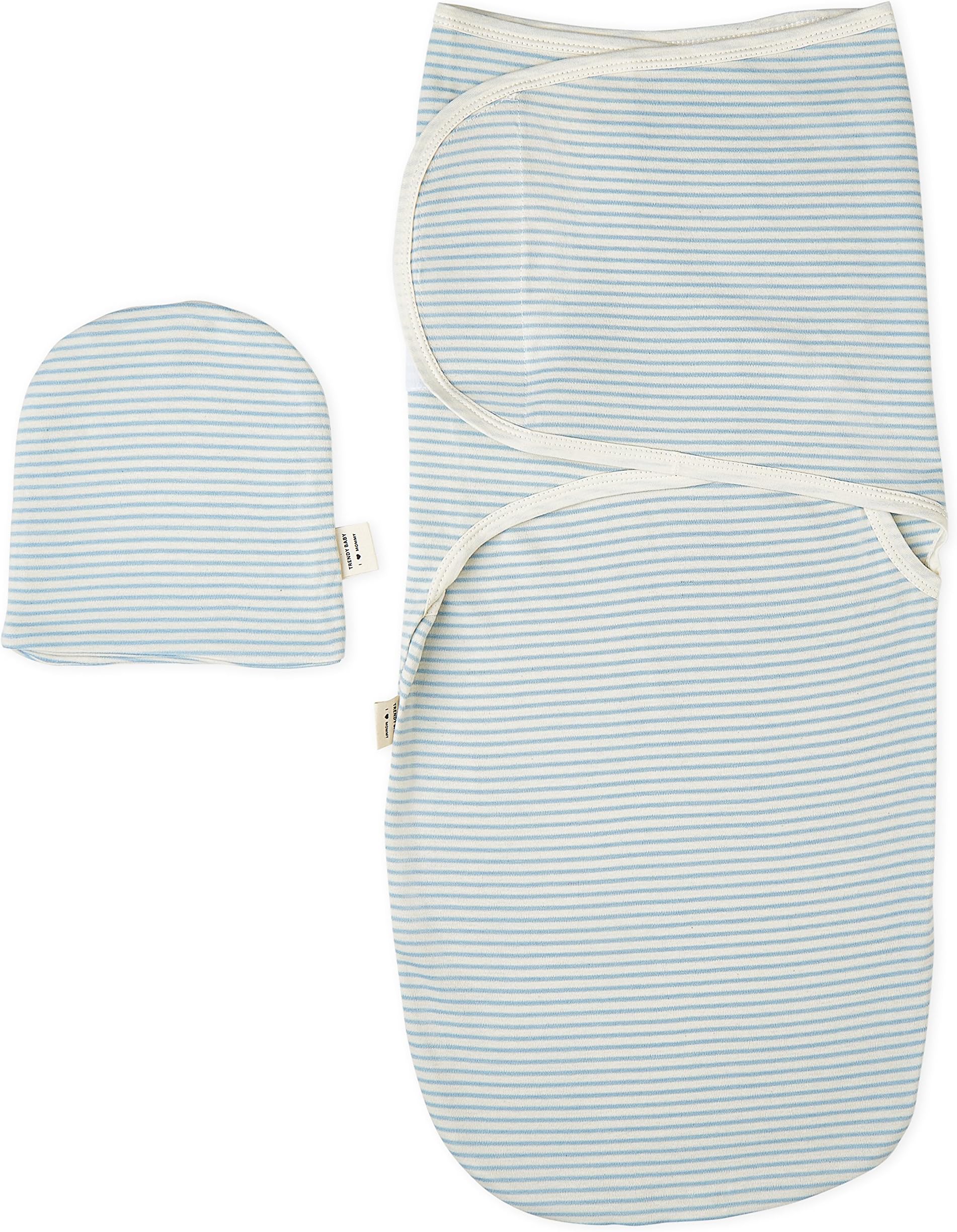 Ultra Soft Swaddle Blanket with Baby Hat Set - Best for Keeping Baby Comfy and Cozy - Natural Dyes , Premium Quality - 1 PACK, Perfect Baby Shower Gifts for Boys and Girls
