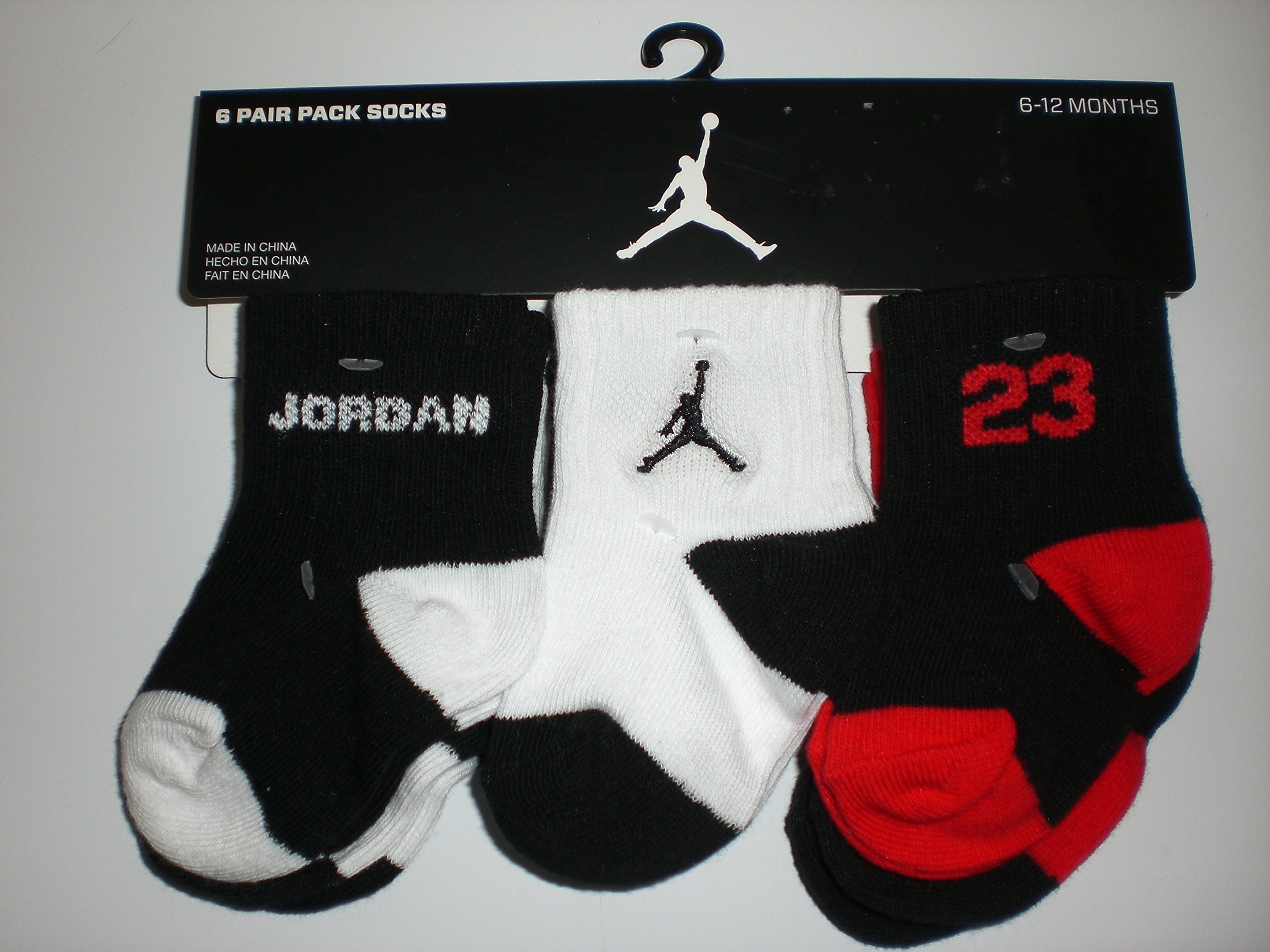Nike Air Jordan Newborn Baby Socks, 6 PAIRS, Size 0612 Months Product8
