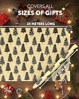 Kraft & Co 2 Pack Christmas Kraft Wrapping Paper 44.5cm x 25m Recyclable view 3