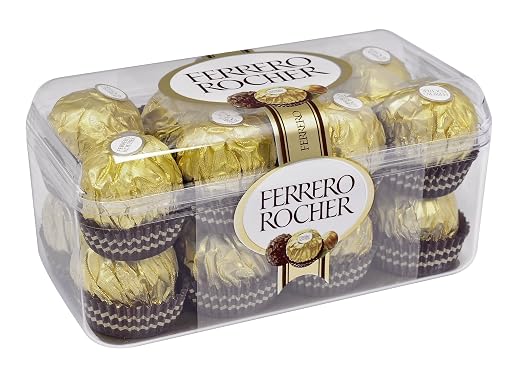 Конфеты ferrero rocher, шоколадные, 200г, пластиковая упаковка, 77070887 (8000500003787)