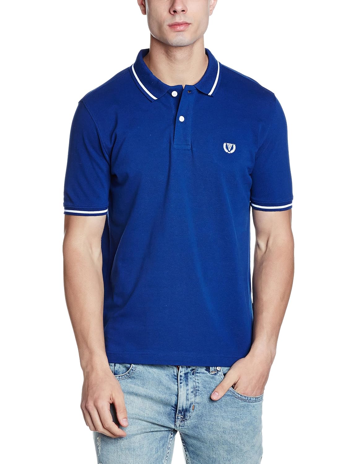 van heusen men's solid regular fit polo
