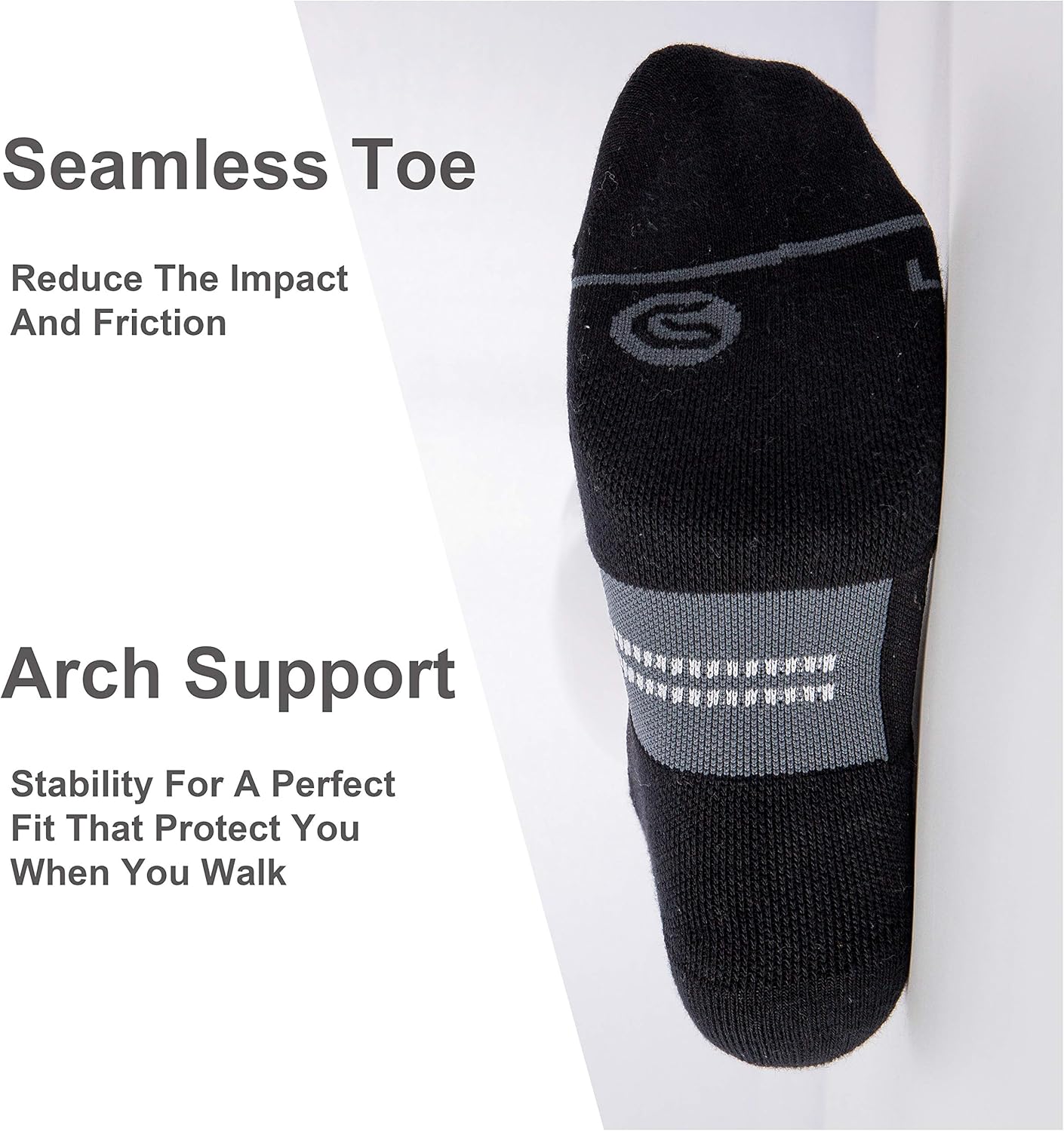 CelerSport 6 Pack Running Ankle Socks for Men and Women with Cushion, Low Cut Athletic Sport Tab Socks: Clothing