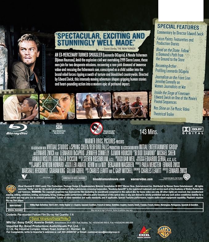 Blood Diamond Amazon In Leonardo Dicaprio Jennifer Connelly Djimon Hounsou Michael Sheen Arnold Vosloo Edward Zwick Leonardo Dicaprio Jennifer Connelly Movies Tv Shows