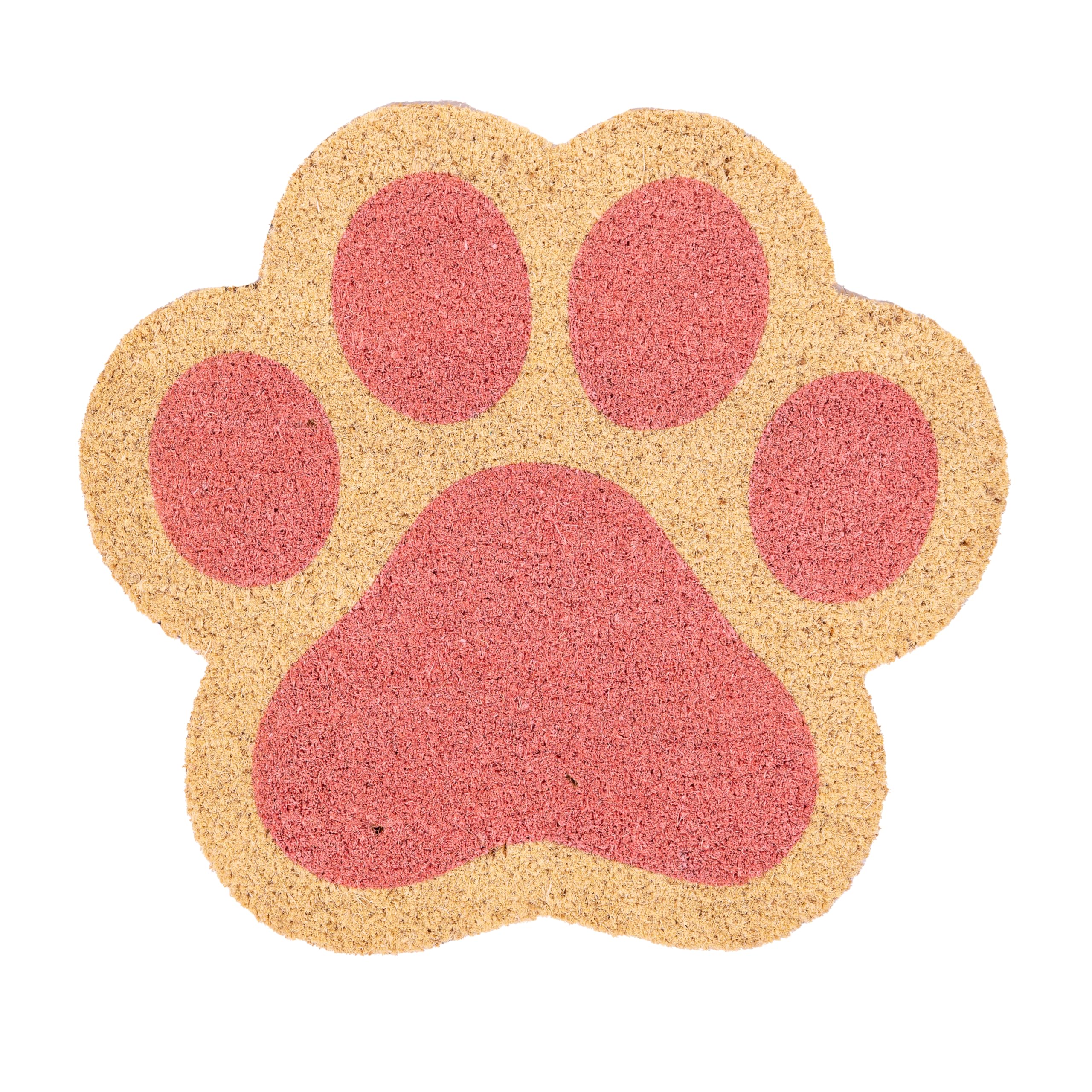 Fisura - Doormat house entrance cat paw print, cat doormat made of coconut fiber with PVC anti-slip backing, Original outdoor doormat, Hand painted 70 cm x 40 cm