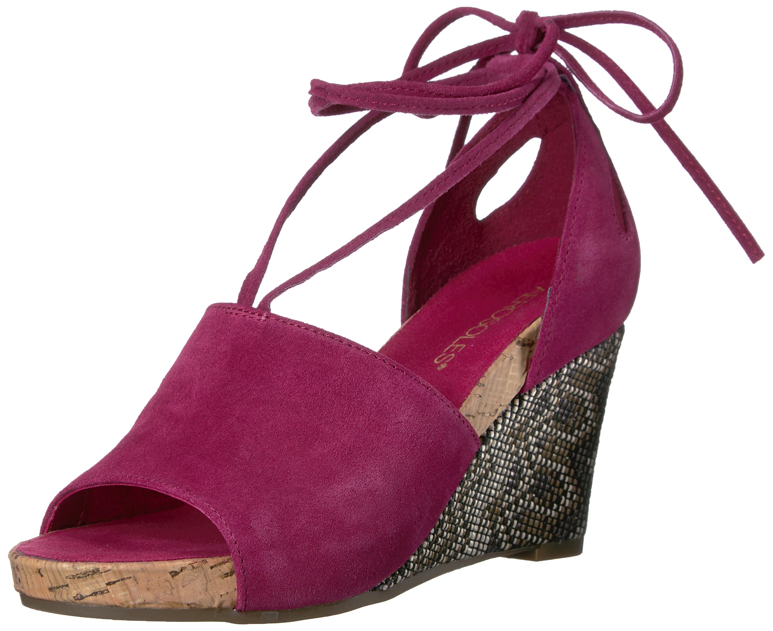 aerosoles lilac plush wedge sandals