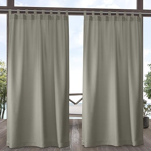 Amazon Com Exclusive Home Curtains Indoor Outdoor Solid Cabana