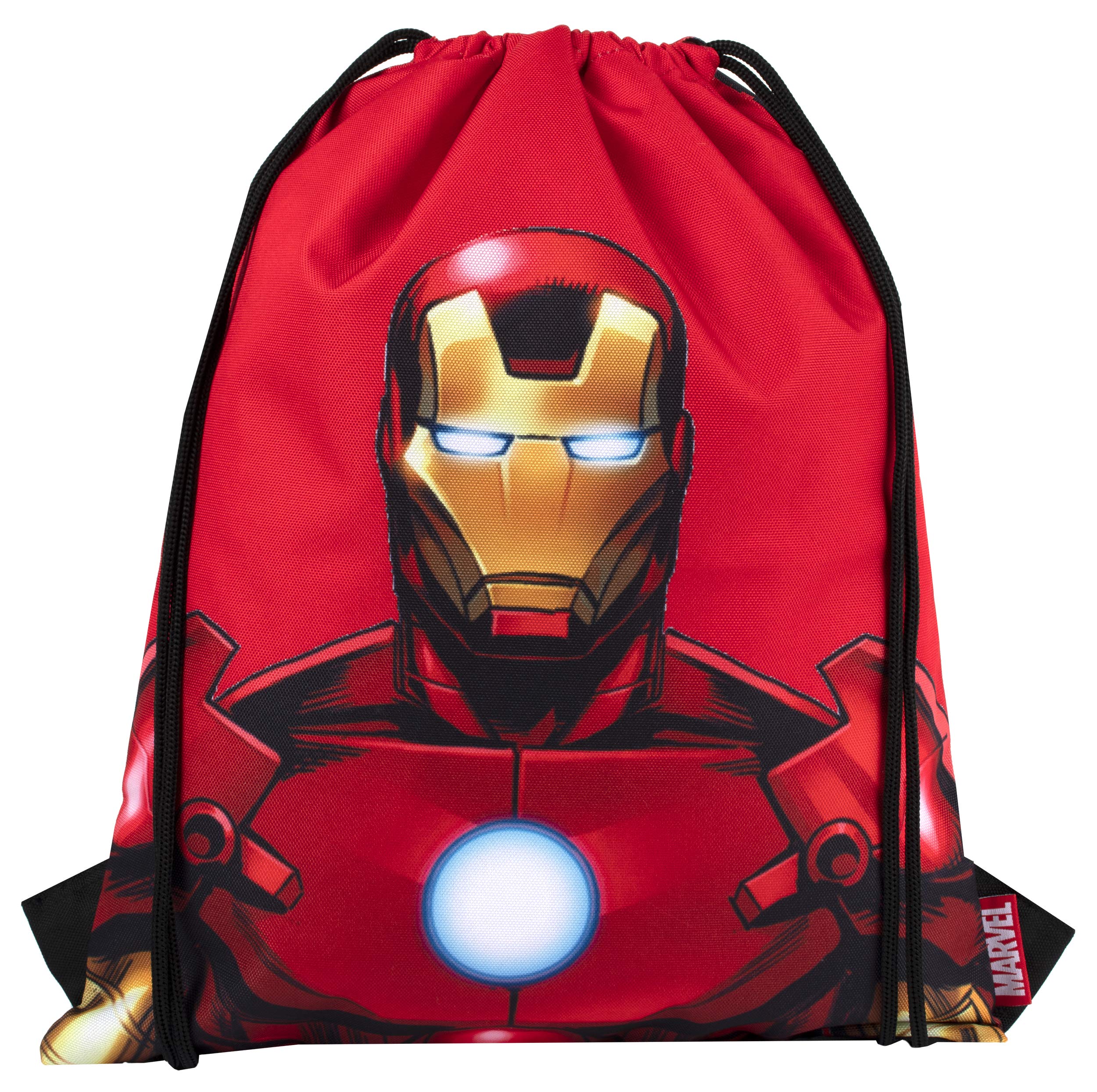 Marvel Comics - Sakky Kids Iron Man Drawstring Bag - School Bag for Kids - Official Merchandise Gift for Boys