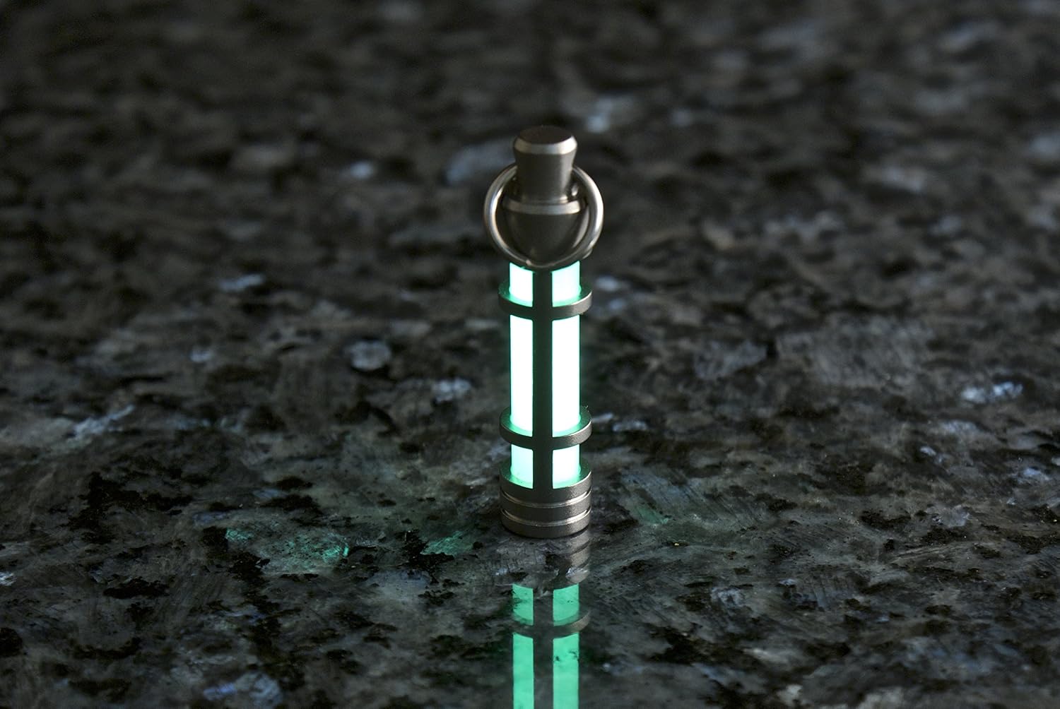 TEC Accessories [Next Generation] EMBRITE Glow Fob: Precision Glow in The Dark Keychain - Stainless Steel: Clothing