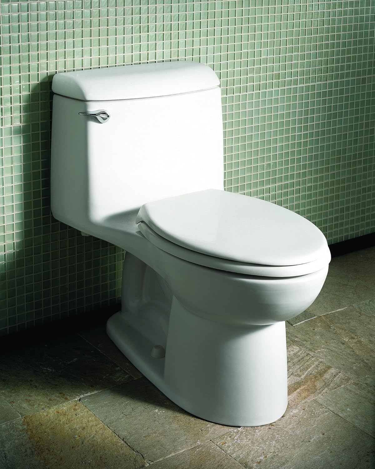 American Standard 2034314.222 Champion-4 Right Height One-Piece Elongated Toilet, Linen - - 