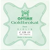 Lenzner Goldbrokat 4/4 Violin E String - Steel - #26(medium) Gauge - Loop End