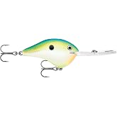 Rapala Dives-to Crankbait, Diving Hard Bait Lure, Bass Walleye Fishing Lure, Consistent Depth Control, 2-3/4", Citrus Shad