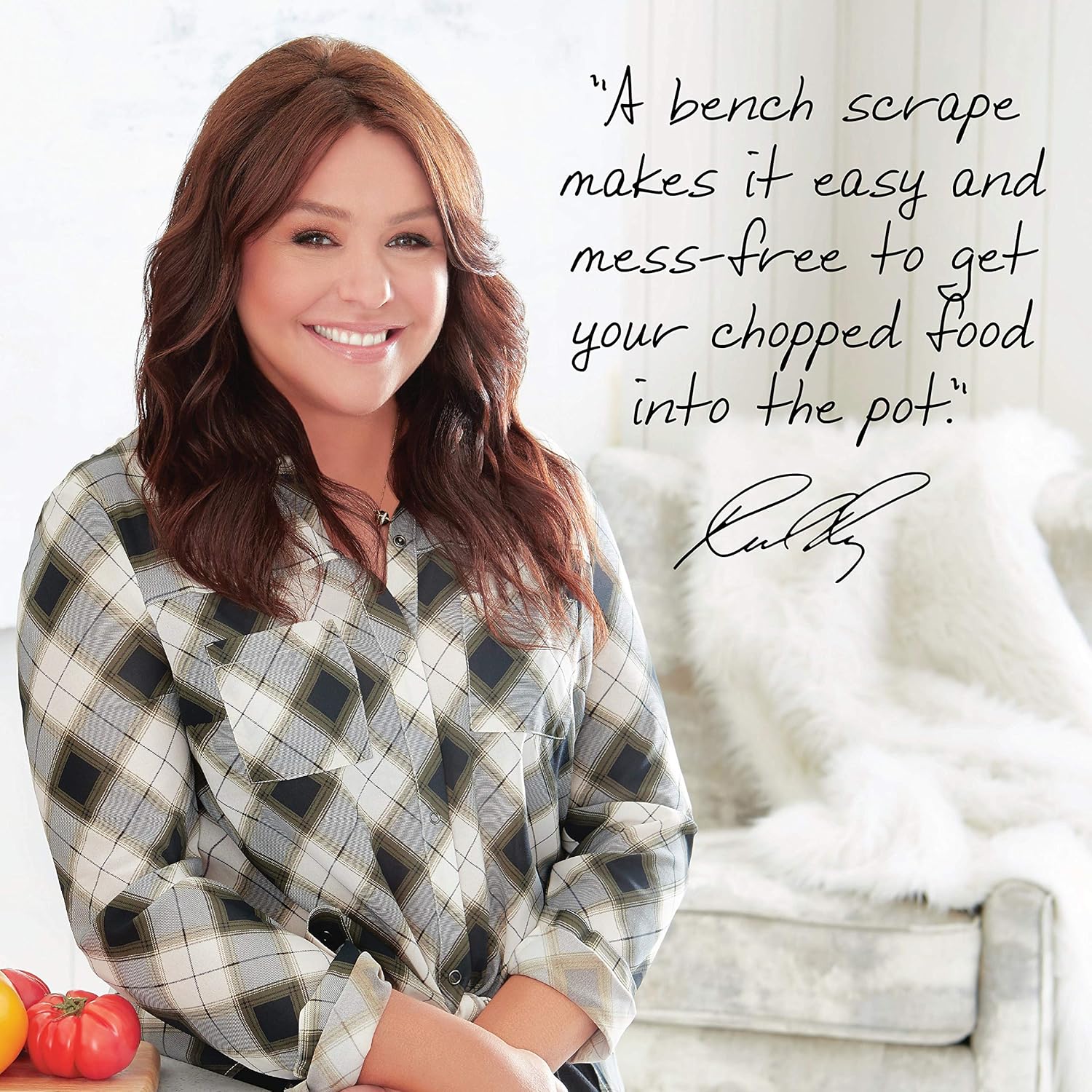 Rachael Ray Cucina Tools & Gadgets Bench Scrape, Agave Blue -: Kitchen & Dining