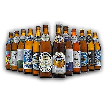 Bayrisches Bier-Geschenk-Set in Bierbox (12x0,5l Bier aus Bayern) | Ein Mix aus verschiedenen Biersorten Bayerns