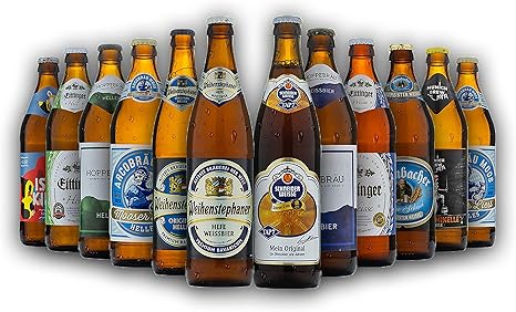 Bayrisches Bier-Geschenk-Set in Bierbox (12x0,5l Bier aus Bayern) | Ein Mix aus verschiedenen ...