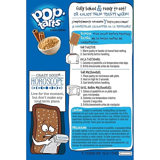 Kelloggs Brown Sugar Cinnamon Pop-Tarts Toaster Pastries, 16 ct (Pack of 2)