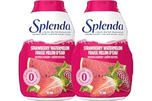 SPLENDA Liquid Water Enhancer Drops, Strawberry Watermelon Flavor, Sugar Free, Concentrated Drink Mix, 92mL Bottle (Pack of 2