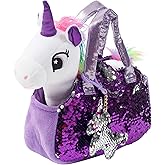 Little Jupiter Plush Pet Set w/Purse - Unicorn Stuffed Animals for Girls - Unicorn Plush - Stuffed Unicorns - Gift for Age 4-