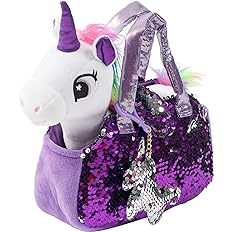 Little Jupiter Plush Pet Set w/Purse - Unicorn Stuffed Animals - Unicorn Stuffed Animals for Girls - Unicorn Plush - Stuffed 