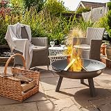 Harbour Housewares 75cm Cast Iron Fire Pit Outdoor Garden Fire Bowl view 5