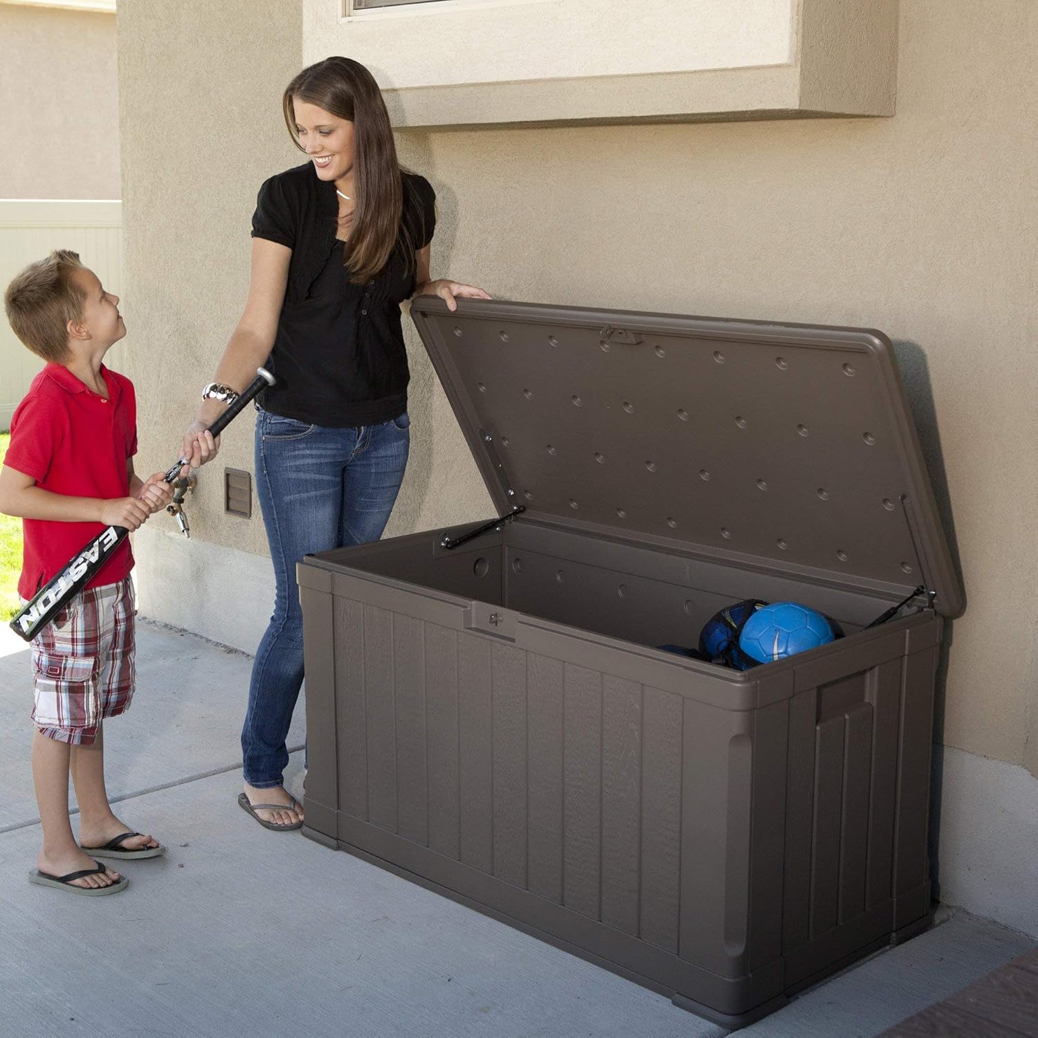 Lifetime 60089 Deck Storage Box, 116 gallon : Garden & Outdoor