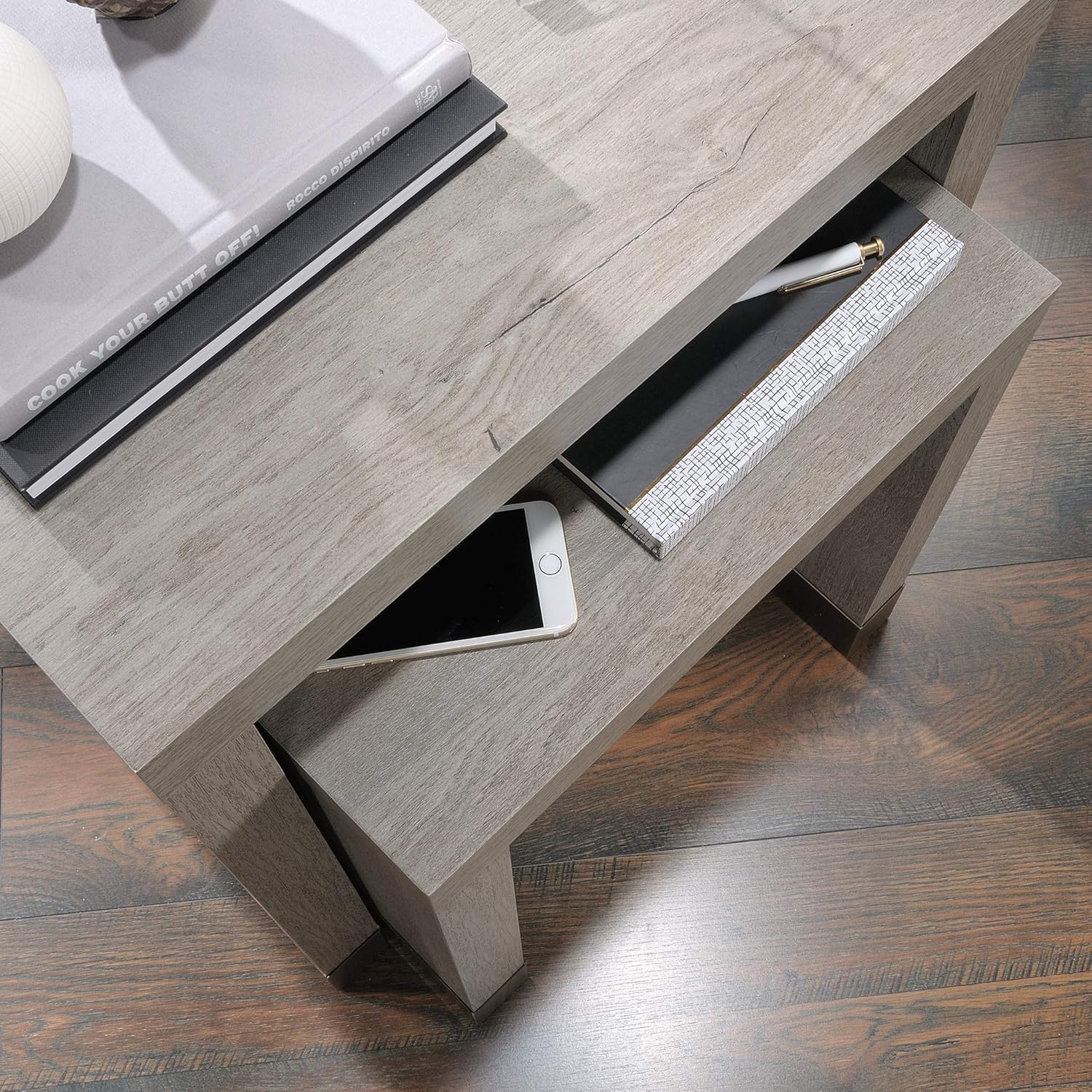 Sauder Manhattan Gate Nesting Tables, Mystic Oak finish: Furniture & Decor