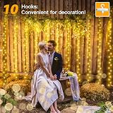 Ollny Curtain Lights 300LED USB 3m x 3m IP44 Indoor Outdoor 8 Modes Warm White view 7