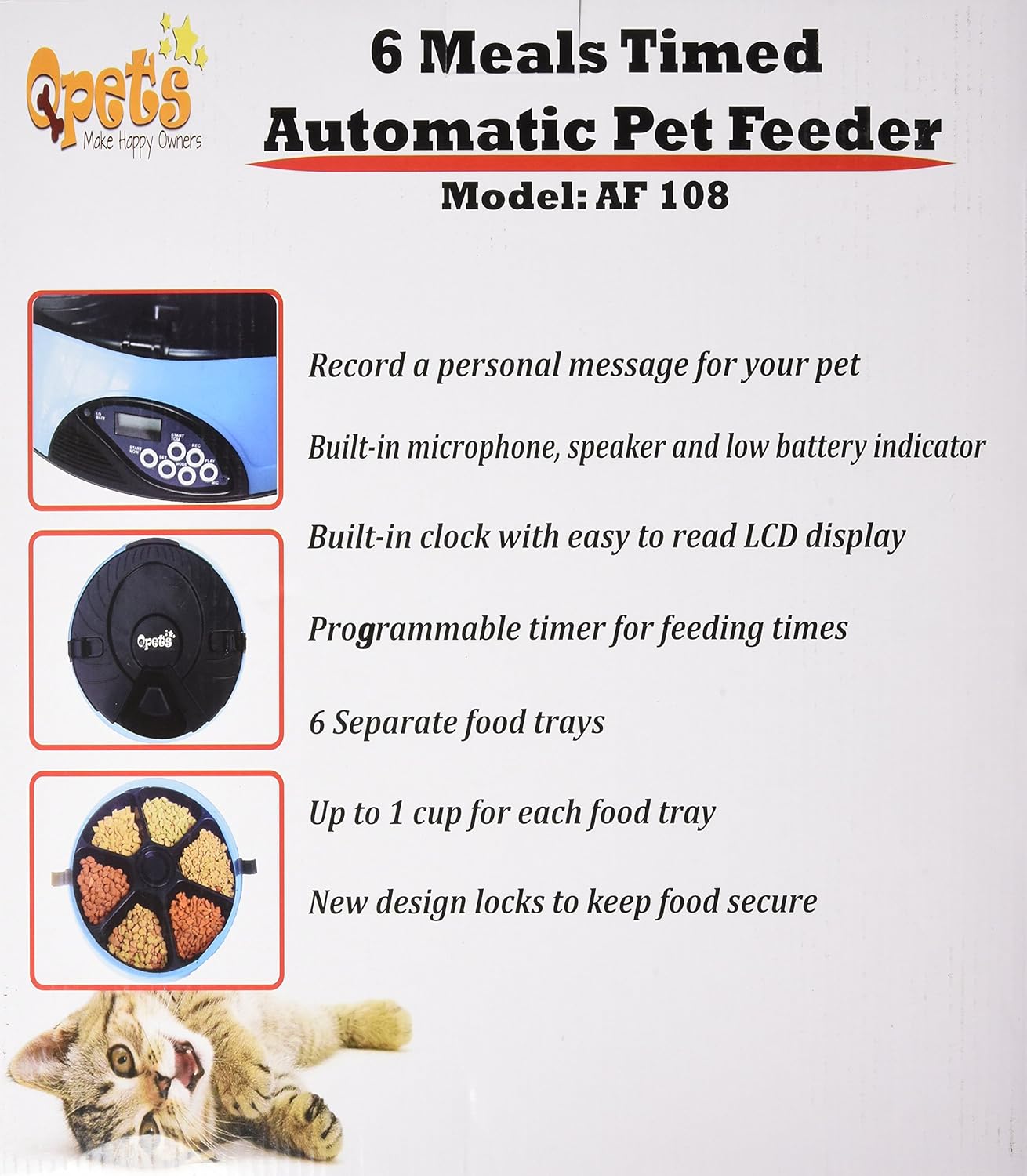 qpets automatic pet feeder