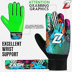 ZASH Soccer Goalie Gloves for Kids, Youth & Adult