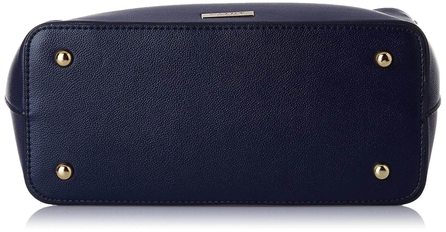 cathy london women's handbag, colour- blue, material- synthetic leather