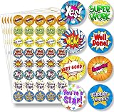 Innoveem Well Done Stickers 200 Colourful Reward Kids Classroom Pack view 1