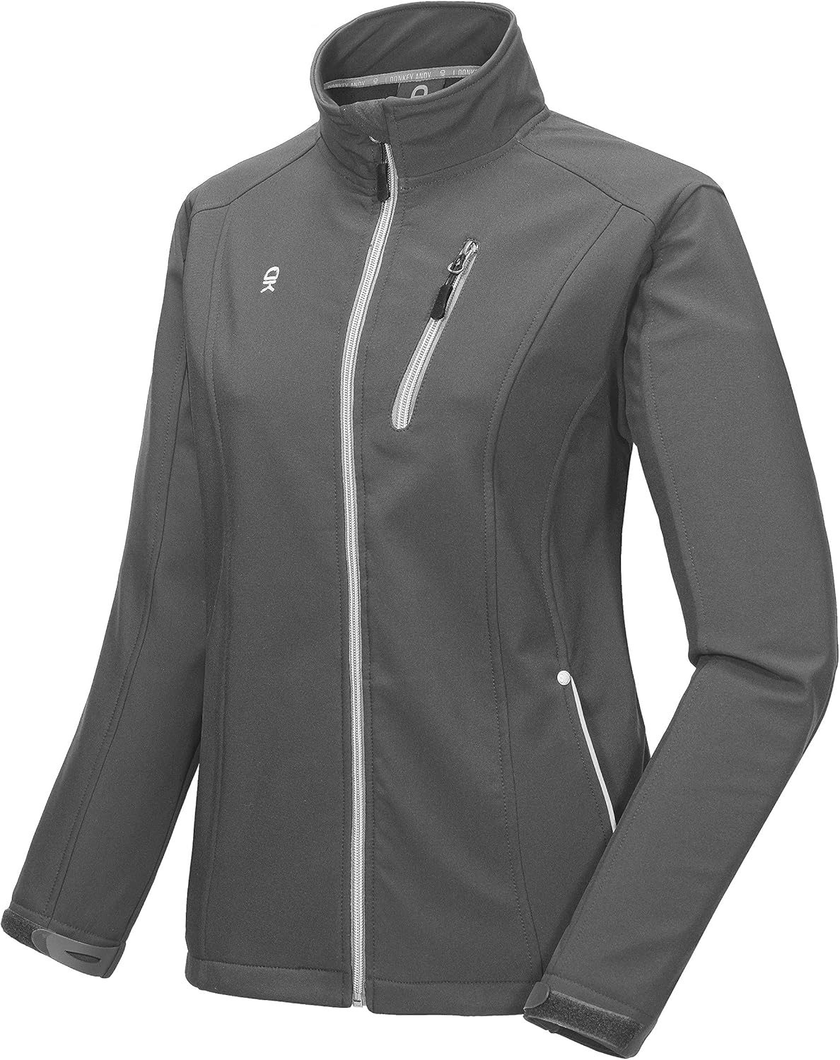 Little Donkey Andy Women’s Softshell Jacket with Removable Hood, Fleece Lined and Water Repellent: Sports & Outdoors