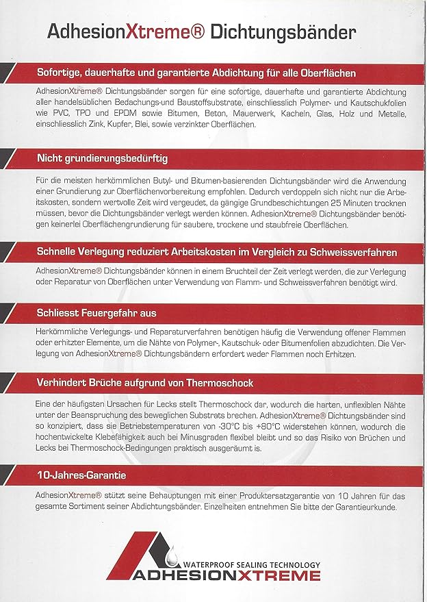 Adhesion Xtreme Roof Bond Bande D Etancheite Noir Resistant A L Uv Amazon Fr Bricolage