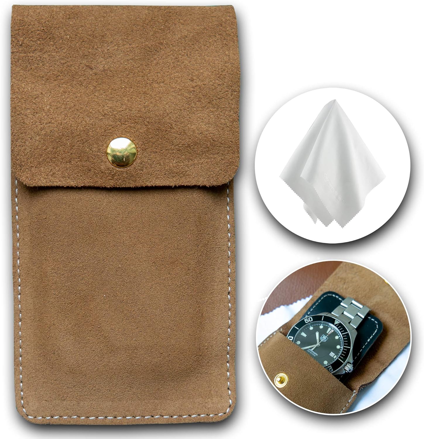 Leather travel pouch Clearance
