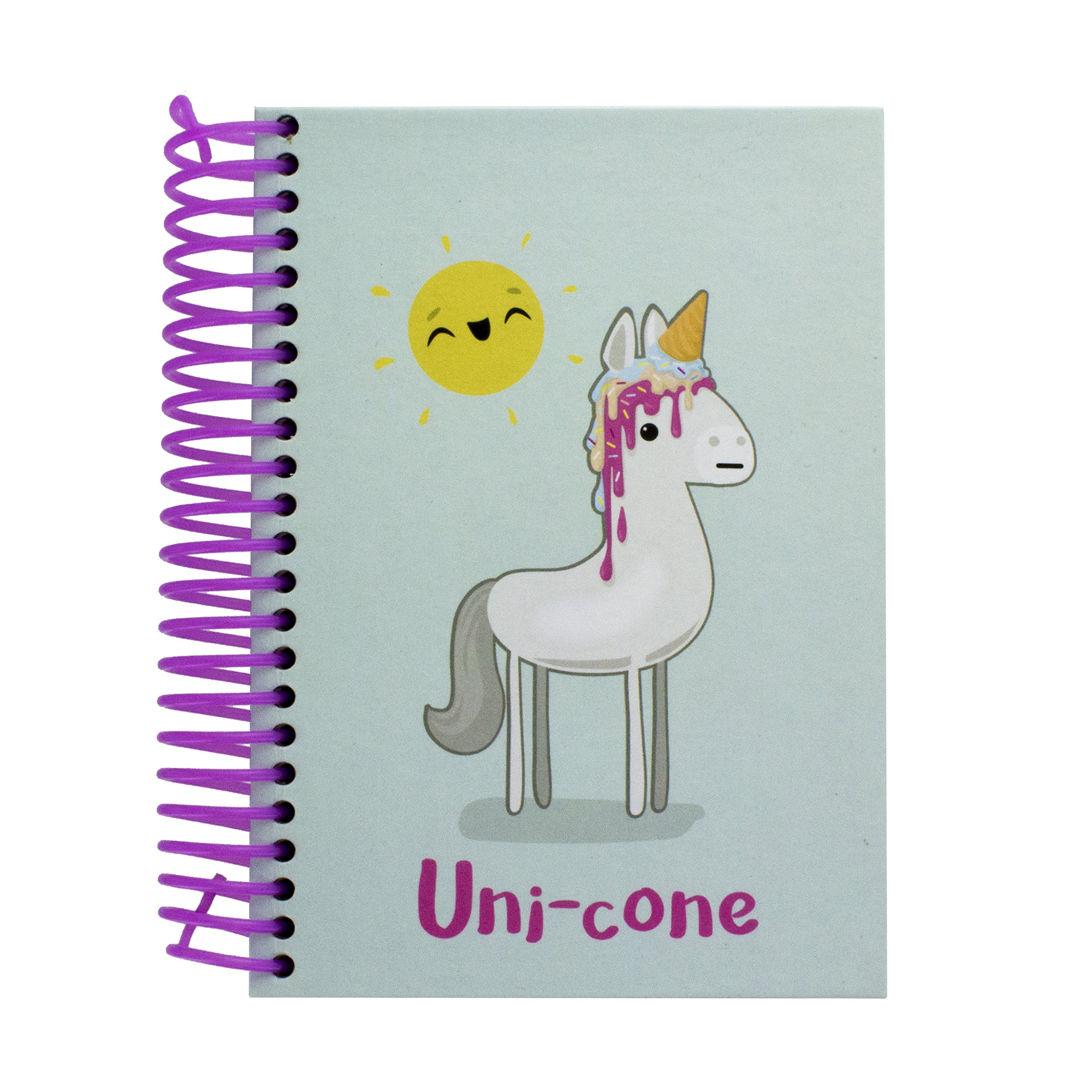 Unicone Notebook with 200 Colourful Lined Pages