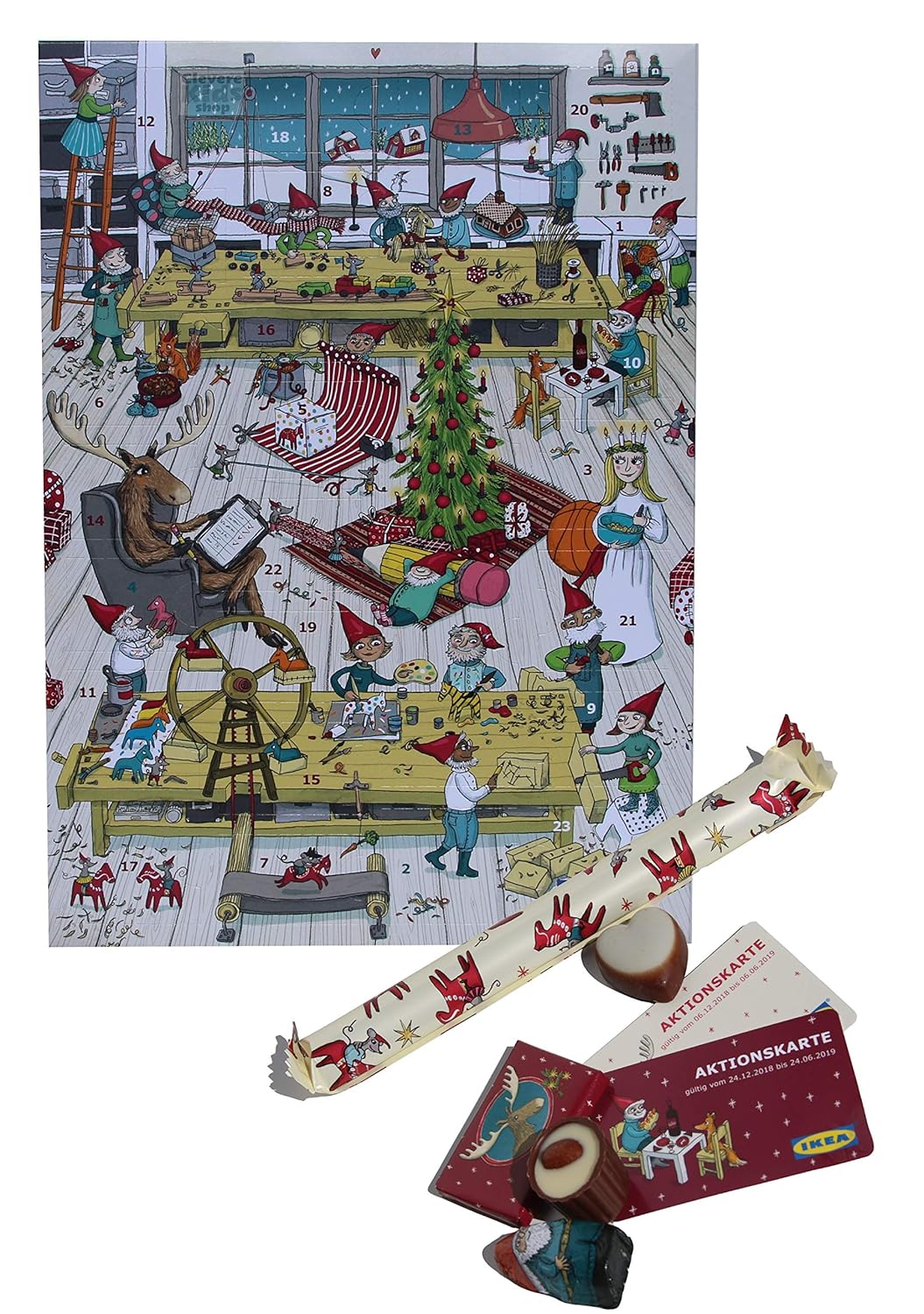 Ikea Advent Calendar 2018 Filled With Fine Chocolates Including 2