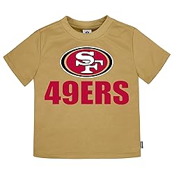 Gerber Unisex Baby NFL 3 Pack Short Sleeve Fan Tee
