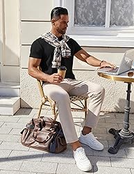 COOFANDY Tee Shirts Cotton Mens Shirts Henley