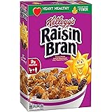Kellogg's Raisin Bran, Breakfast Cereal, Excellent Source of Fiber, Bulk Size, 56.1 oz (Pack of 3, 18.7 oz Boxes)