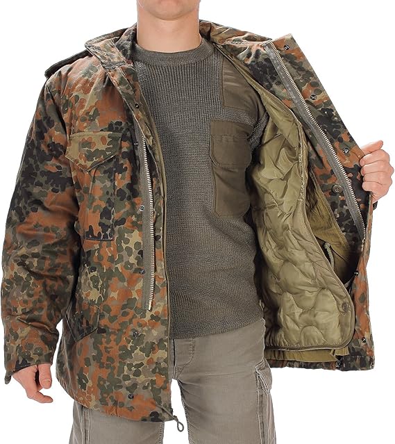 Miltec Flecktarn Camouflage M65 Field Jacket, Size XLarge Amazon.co