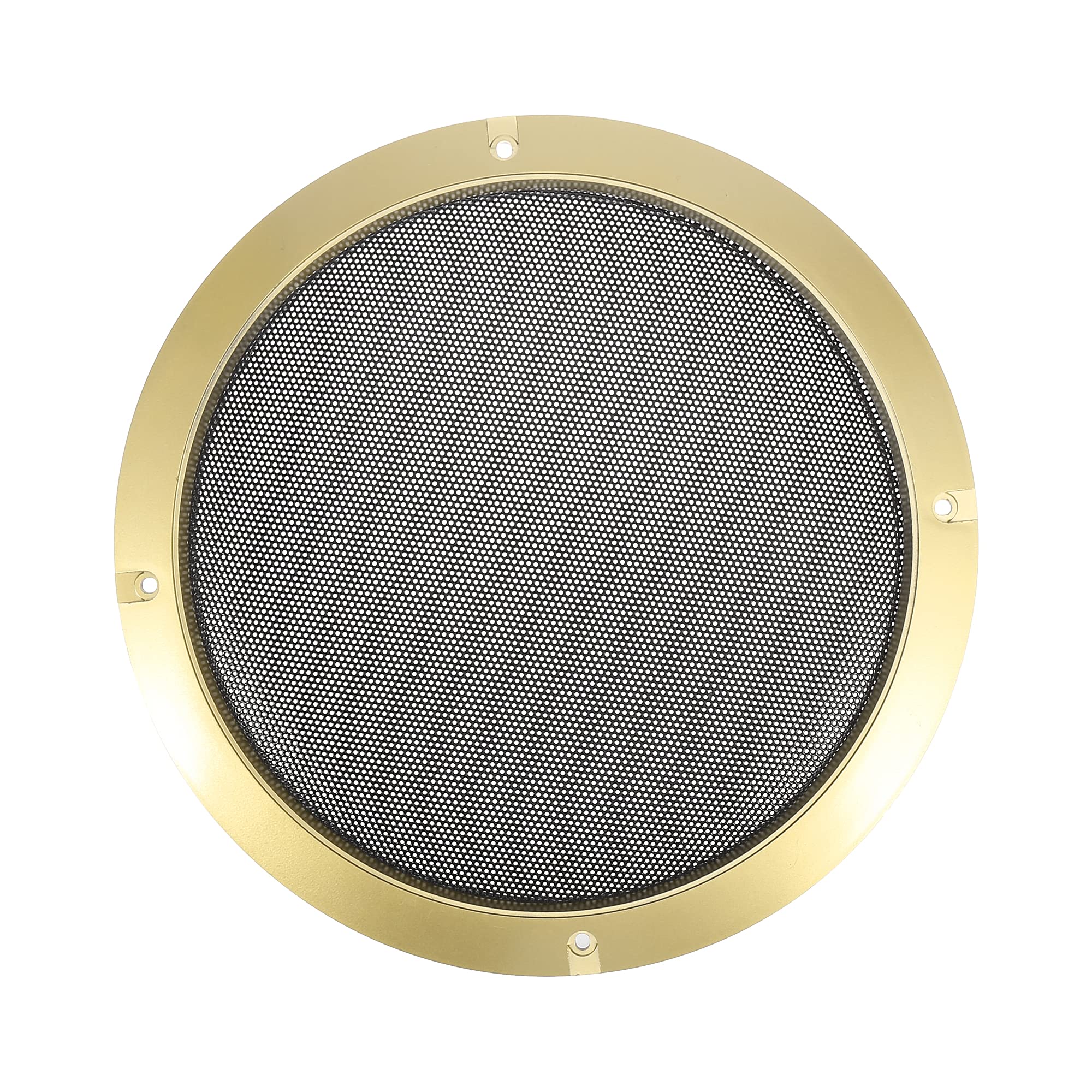 X AUTOHAUX 8" Gold Tone Car Audio Speaker Cover Mesh Subwoofer Grill Guard