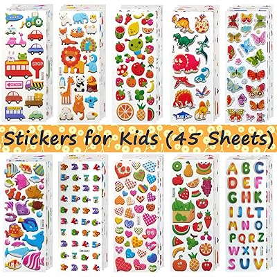 Buy Puffy Stickers For Kids 3d Stickers For Girls Boys Toddlers Bulk Variety Fun Children Stickers Sheets Best Stickers For Kids 2 4 Year Olds And Up Abc3 Online In Turkey Bs22f