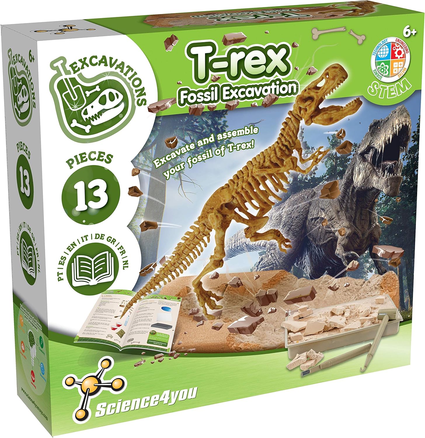 Science4you TRex Fossil Excavation, Dinosaur Science Kit Amazon.co.uk