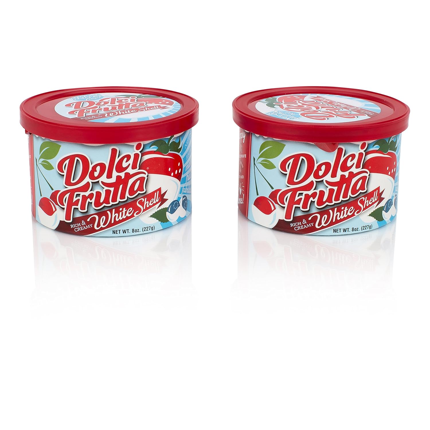 Dolci Frutta Rich & Creamy White Chocolate Shell [Nut-Free, Gluten-Free] Simply Microwave, Dip, and Done