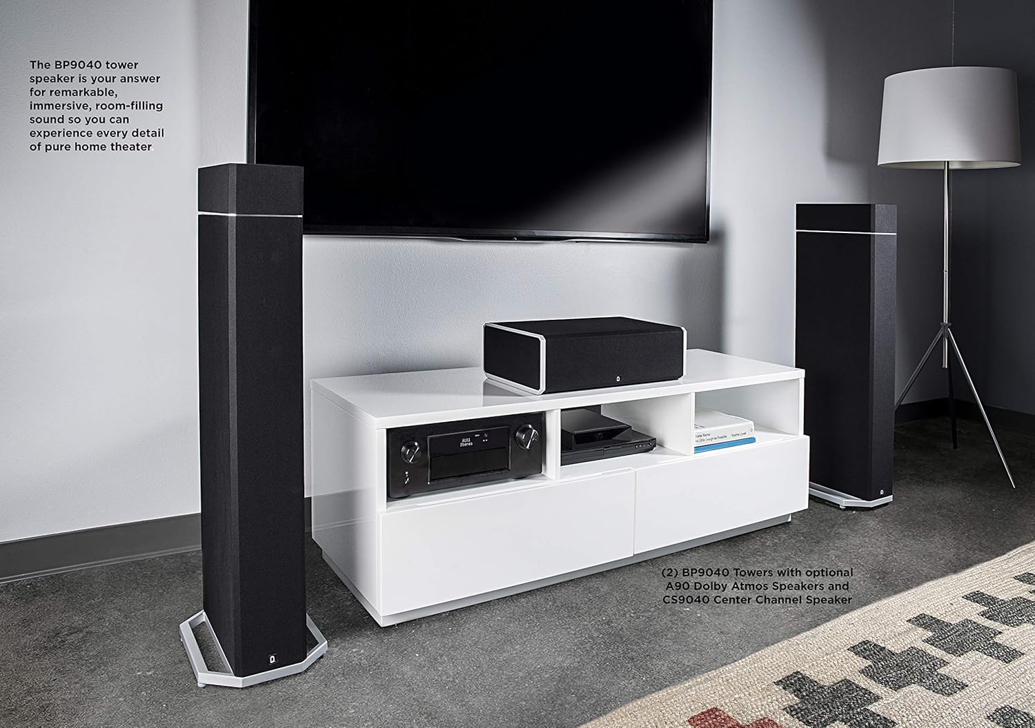 tower speakers with built in subwoofer